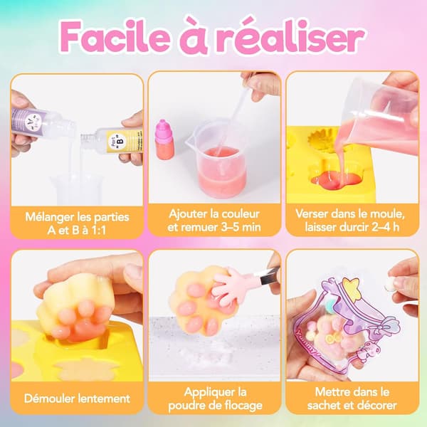 24-delars (200 ml) DIY-kit med flytande silikon