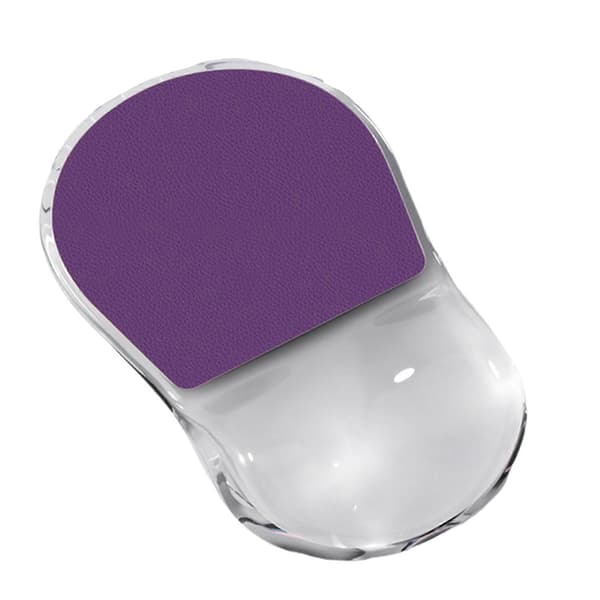 Silikon musematte med håndleddspute Pustende ergonomisk datamusmatte Håndleddsstøttepute for datamaskin bærbar PC Purple