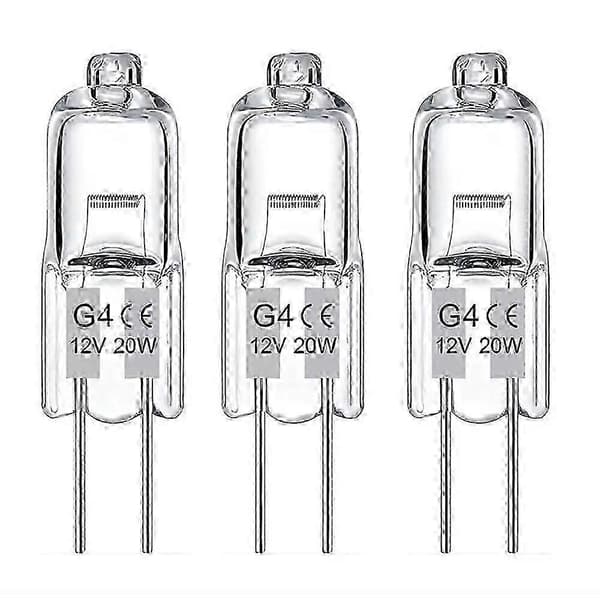 20-pak G4 Halogenpærer 20W 12V Varm Hvid for Ideel Belysning