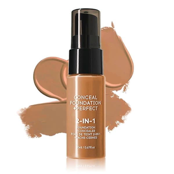Concealer Full Coverage Foundation för Mogen Hud, Oljekontroll Matt 2 i 1 Concealer Flytande Foundation Smink Vattentät Bas Color 05