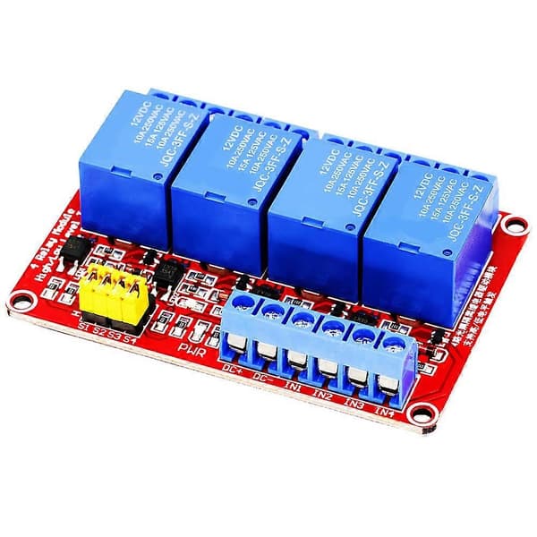 Kanal Relæ Modul 5V 12V Board Shield med Optokobler Isolation Understøtter Høj- og Lavniveau Trigger 5V 5V