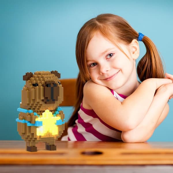 Kapybara-rakennuspalikat, minirakennuspalikkamallit, 3D-kokoamispeli