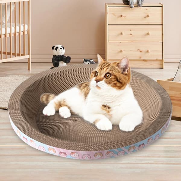 Kattklösbräda Bärbar Husdjursklösbräda i Kartong för Hem och Resa Oversized