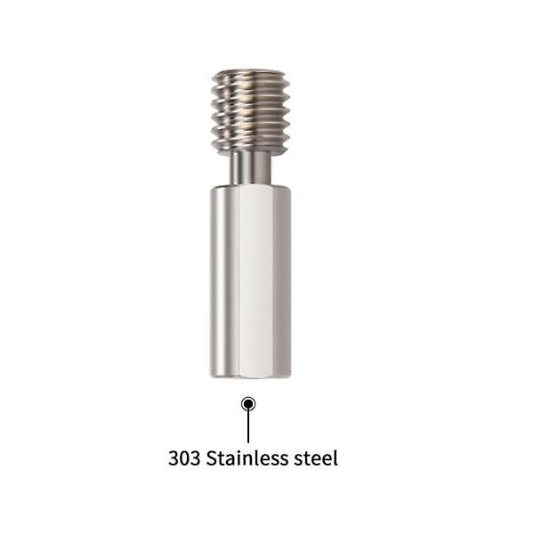 H2 Ekstruder Heat Break All Metal Rustfrit Stål Heatbreak 3D-printerdele til B1 .0 Hotend Kits, 2PCS Silver