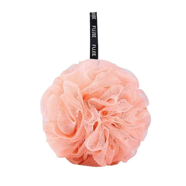 1x Eksfolierende Blomsterskrubber Kropsbørste Netkugle Puff Bad Bruse Svamp E0Z7 pink 1pcs