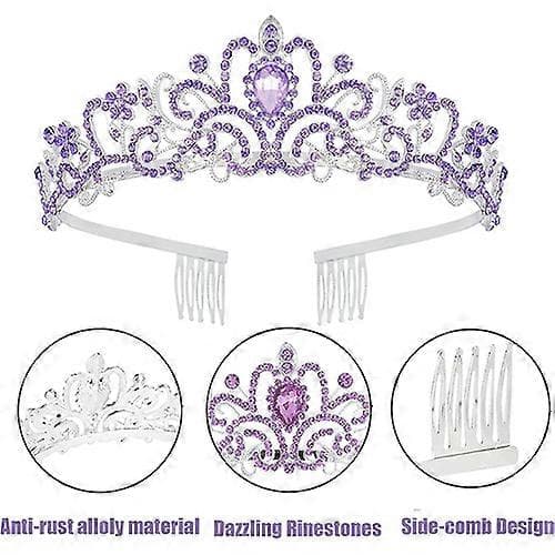 Födelsedagsdrottning\" Skärp och Strass Tiara Set Black