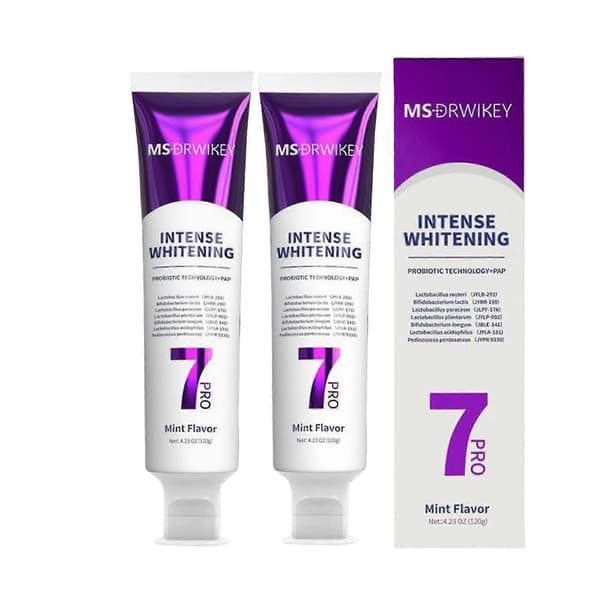 1-3X 7 Pro Intenses Whitening Toothpaste 7-Pro Intensives Toothpaste Probiotics Whitening Tooth with 7 Probiotics for Deep Cleaning