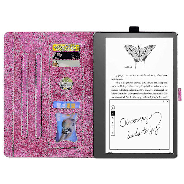 Sakura Cat case Amazon Kindle Scribelle 10.2 2022 Red gold