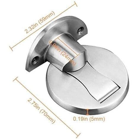 Magnetisk dørstopper, børstet satin nikkel magnetisk dørstopper