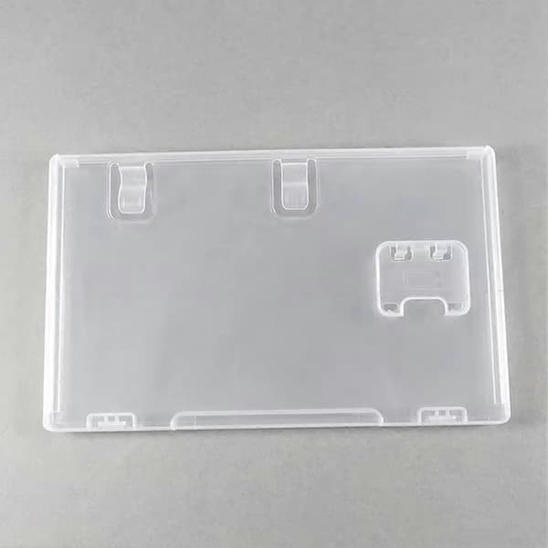 Transparentt spelkortsfodral för Nintendo Switch, bokformat hållare med lock, hållbar förvaringsbox för spelkassetter