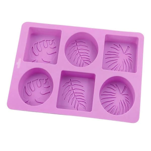 6-cavity Leaf Shaped Mousse Cake Mold Pastry Dessert Sweet Mold Making Sugar Art Chocolate Baking for Kitchen