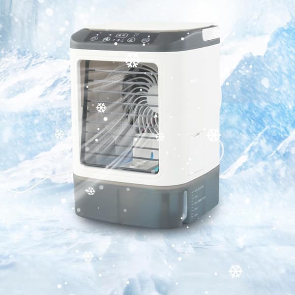 Mini bærbar aircondition med støjsvag tre-trins ventilator