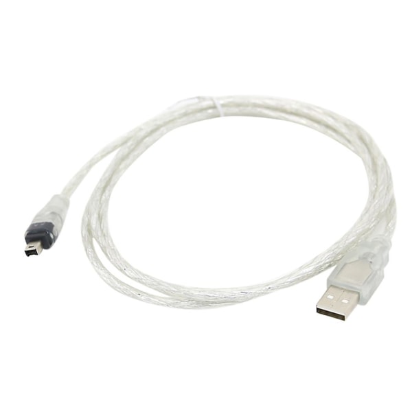 1,5 m USB till Ieee 1394 Firewire 4-stifts adapterkabel omvandlarsladd kompatibel Ilink Da