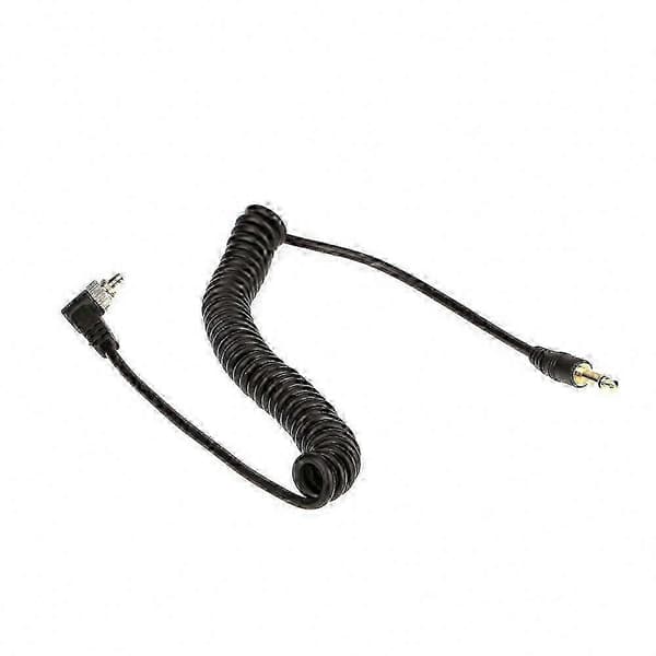 3,5 mm Flash Sync-kabel med skruelås til han-PC-stik, kompatibel med PIXE