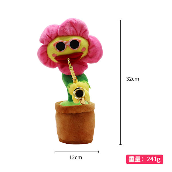 Dansende kaktus kan tale, legetøj, svampe og fortryllende blomster kan svinge sandskulpturer for sjov. Elektrisk legetøj Rose red sun flower 3
