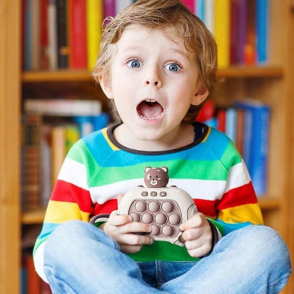 Fidget Leke Elektronisk Slå-en-muldvarp Sensorisk Leker Brown regular battery