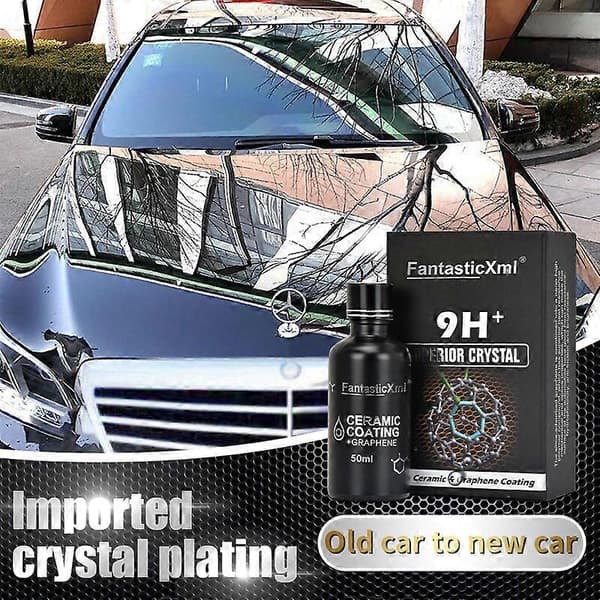 Nano Keramisk Coating Graphene 9H Pro Hydrofobisk Lakbeskyttelse til Bil Højtemperaturmodstand Ridsefasthed 2pcs