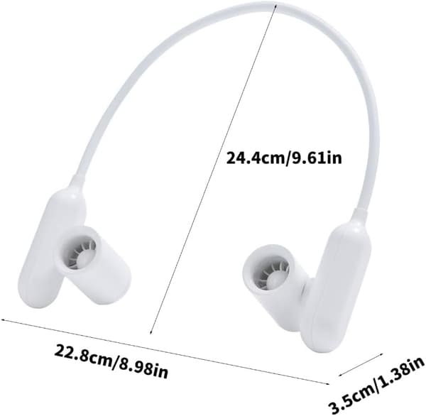 Innovativ halsventilator - kompakt køleenhed - justerbar blæserhastighed