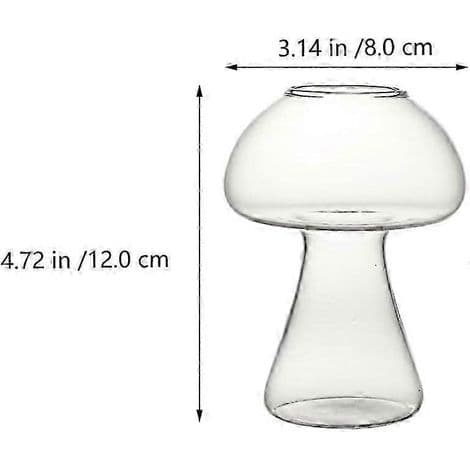 Sæt med 2 champignonformede cocktailglas, perfekte til servering af cocktails og margaritas til dine fester