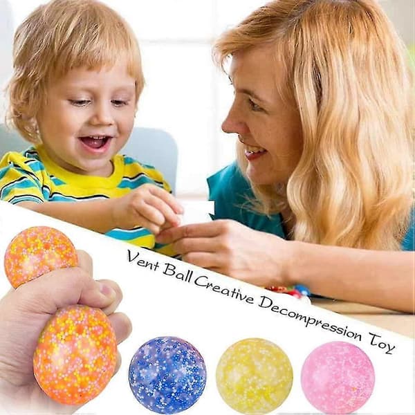 Stressbolde Legetøj, Bløde Klemmebolde Sensorisk Fidget Legetøj Sæt, Stressbold Til Børn Og Voksne Med Angstlindring, Autisme Og ADHD