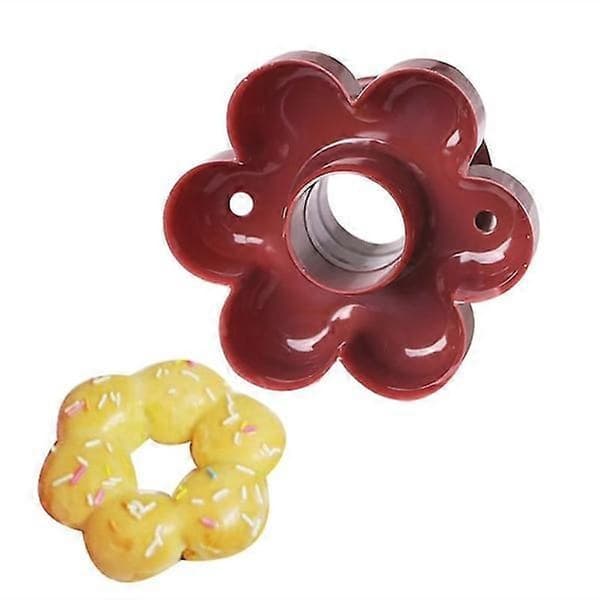 3-delt Donutformssæt: Runde, Hjerte-, Blomsterformer, Fødevaregodkendt DIY PP-kageform
