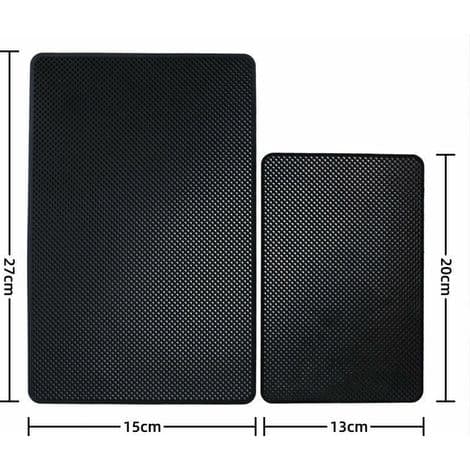 27 x 15 cm sklisikker PVC bil dashbordmatte med lim