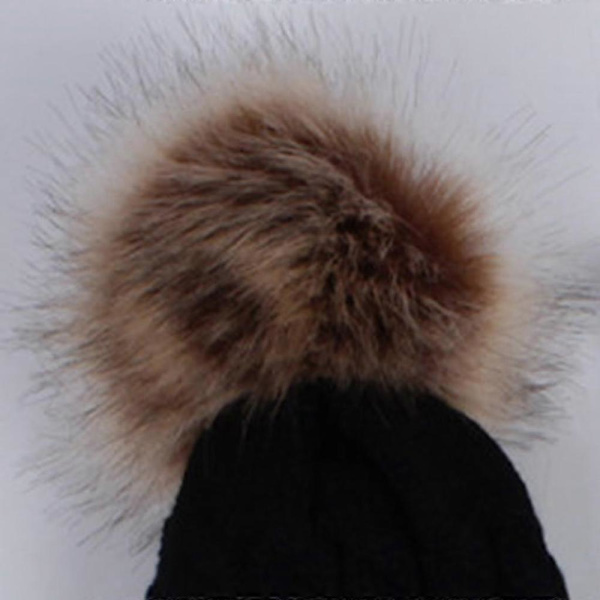 Luer for gutter og jenter, strikket lue Black