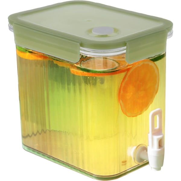 Kjøleskap Vanndispenser Med Kran 3,5L Plastbeholder Hjemme Te Juice