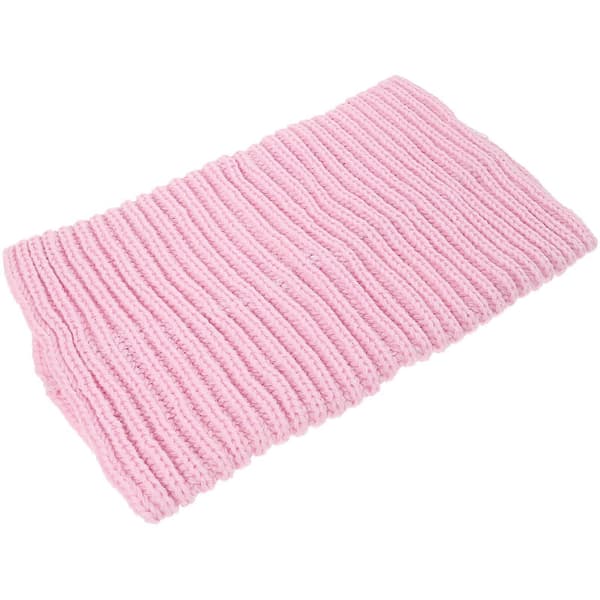 Cirkel Ullgarn Stickad Loop Sjal Vinter Värme Dam Modeaccessoar 1 st Pink 35.00X21.00X1.00CM