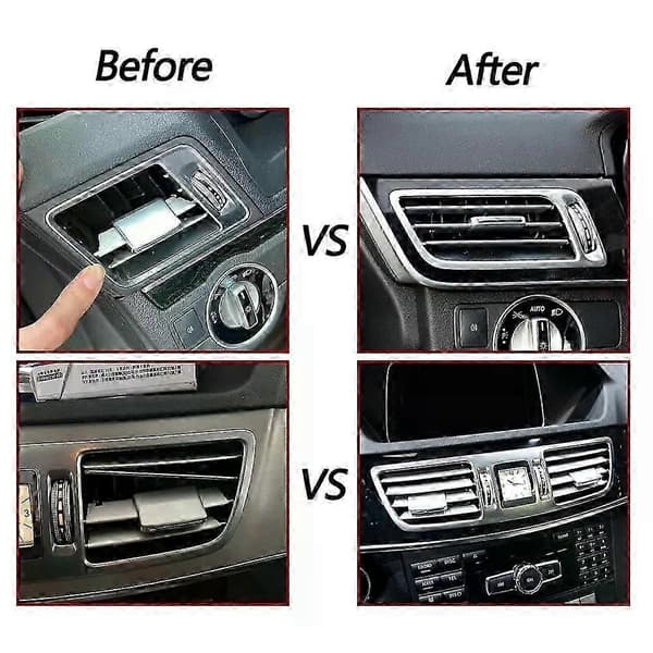 Front Dashboard Venstre Høyre Luftventilgrill For Mercedes Benz E-Klasse W212 E260 E350 E300 E63 Sedan 2013-2015 2128303354 Front Slider 2pcs