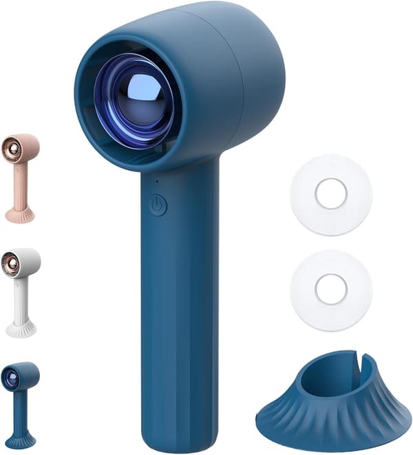 Bærbar ventilator, genopladelig aromaterapi-ventilator, 3 justerbare vindhastigheder
