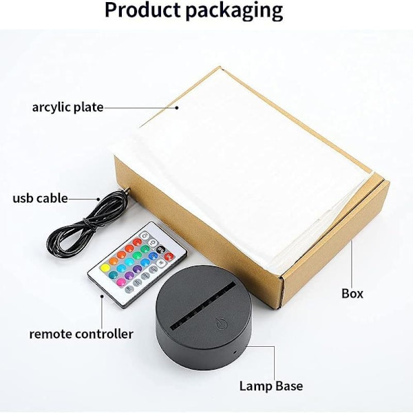 Hunter X Hunter 3D Illusjon Nattlampe Smart Touch, Ide