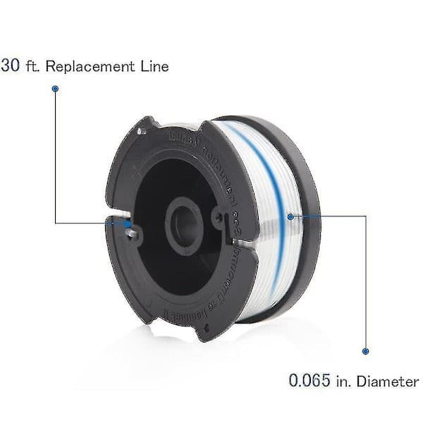 Black+decker A6481 spole + 6-pakning trimmertrådsett (kompatibel med Reflex gressklippere)