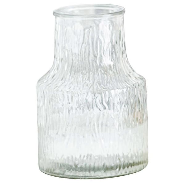 Transparent blomvas i glas för heminredning