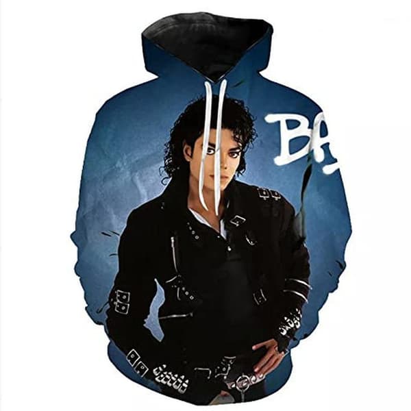 Michael Jackson tröja cool hoodie huvtröja mode tröja pullover lös. WK0902 XXL