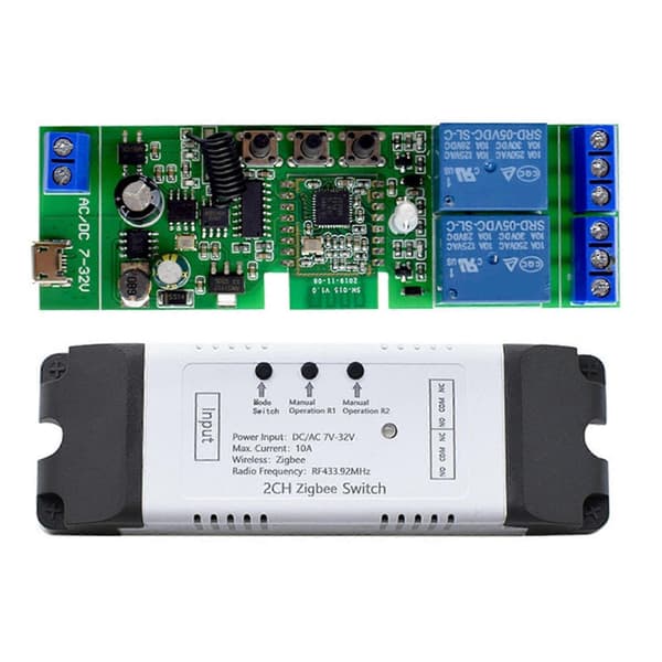 2X 2-kanals Tuya Zigbee Smart Wifi Elektrisk Lineær Aktuator Motor Controller DC/AC 7-32V Smart Switch