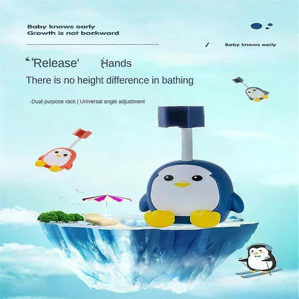 Badekar Dusjhode Brakett Holder Justerbar Veggmontert Dusjhode Dusjstativ Hylle Grey