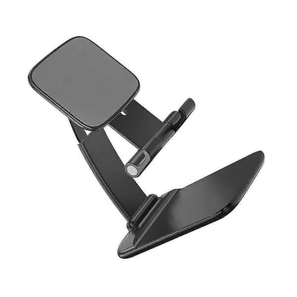 Phone Holder Foldable Adjustable Desk Stand for Phone Plastic Portable Mobile Mount, Black