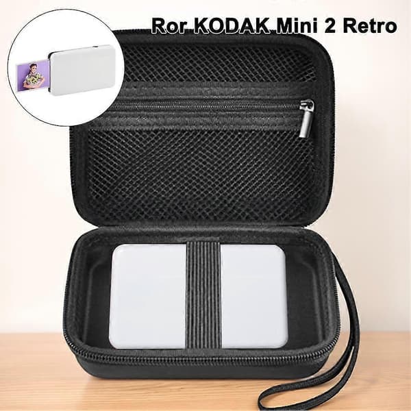 1x Bæretaske til KODAK MINI 2 Retro, 2-i-1 Instant Digital 2025 Kamera ^| Black 1pcs
