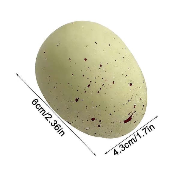 Påske flekkete egg Plast flekkete egg bolle og kunstige kyllingegg vase M2F5 green 1set
