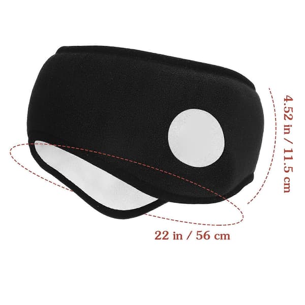 3 st Sovande Öronmuffar Öronmuffskydd för Vintervärme Black 60.00X10.00X0.50CM