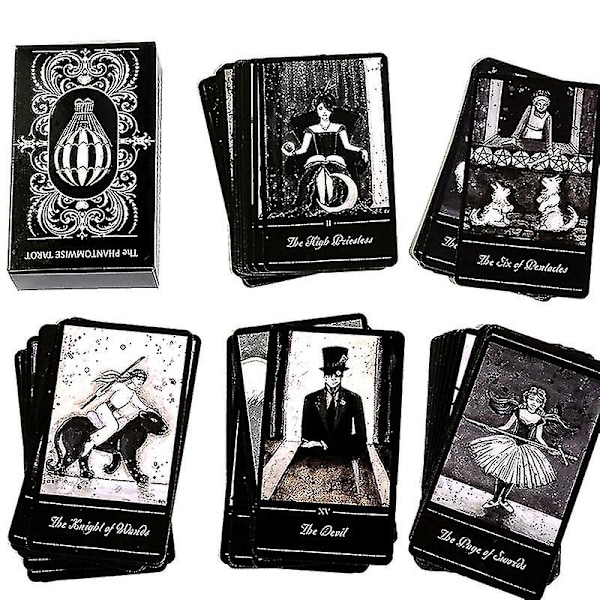 The Phantomwise Tarot-kortens profetia, ödesdivination, kortlek, familjespel, brädspel
