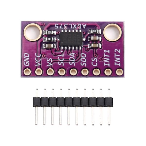 ADXL375 High-G 3-akset accelerometer breakout, ±200g måling, I2C/SPI, til stødpåvisning, vibrationstest