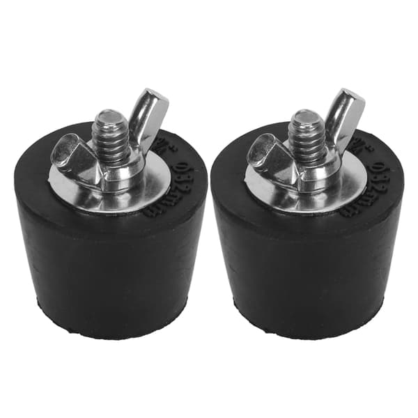 Sæt med 2 vinterpropper af gummi og rustfrit stål til poolrør, vintertilbehør 32 mm/1,3 tommer