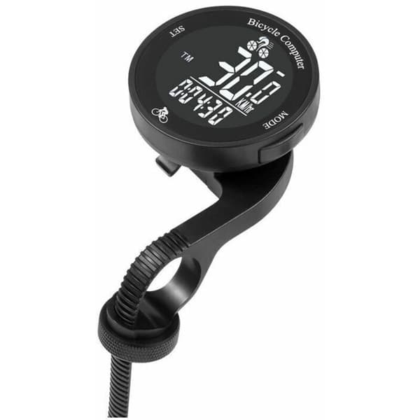 Vanntett trådløs sykkelcomputer speedometer kilometerteller (med LCD-bakgrunnsbelysning), multifunksjonell sykkelkilometerteller, laget av DEBUNS