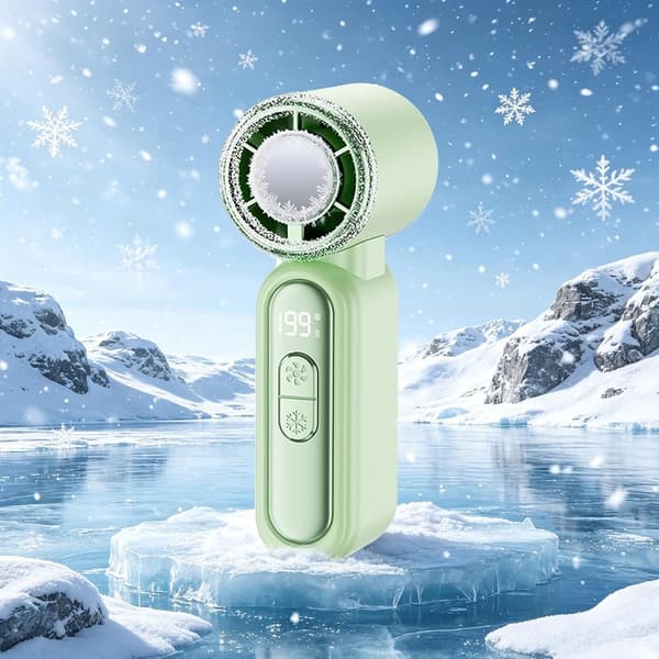 Mini bærbar ventilator med en robust og holdbar bærestrop, 199 vindhastighedsindstillinger