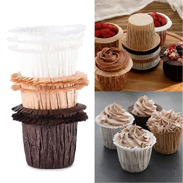 30 st högtemperaturbeständiga muffinsformar i papper