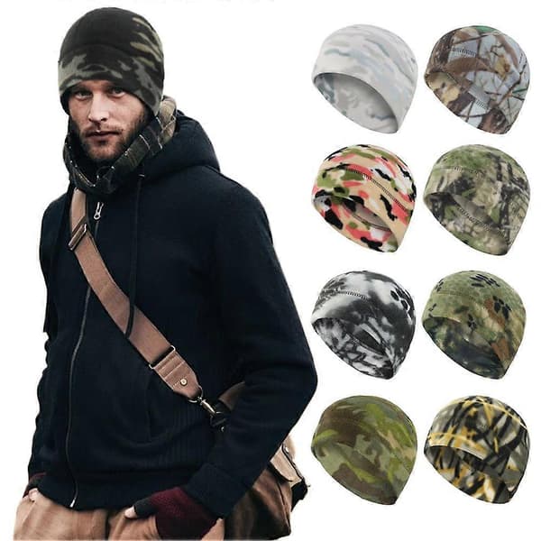 Menn Kvinner Kamuflasje Lue Vinter Varm Termisk Lue · Ski Fôret T8H3 B 1pcs