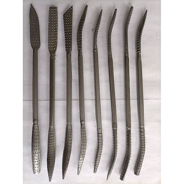 Wood Riffler File Set 8PCS 200mm Dubbla ändar grader för träbearbetning Carving Handverktyg Nålfil Photo Color