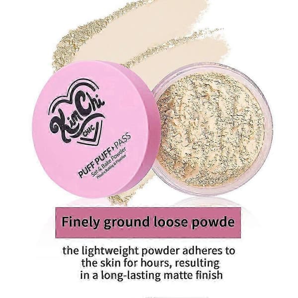 Utjämnande fixeringspuder för kvinnor Oljekontrollerande matt ansiktspuder för vardagsmakeup Translucent